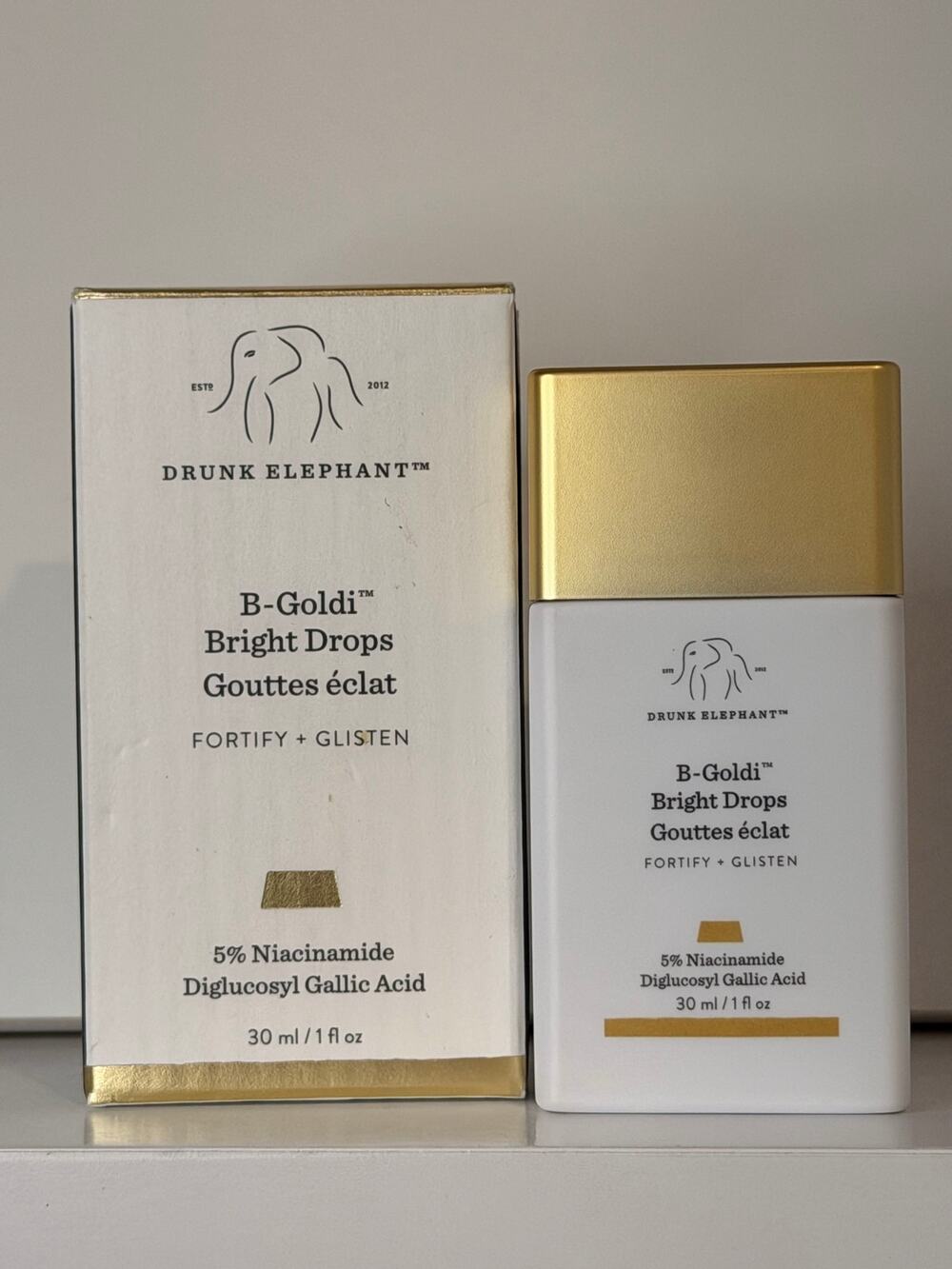 Drunk Elephant B-Goldi Bright Drops 1 oz 30ml Niacinamide Glow Serum New